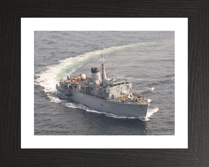 HMS Hurworth (M39) Royal Navy Hunt Class Mine Warfare Vessel Port Turn Photo Print Wall Art Decor - Posters, Prints, & Visual Artwork - by Hampshire Prints (image 2 of 9)