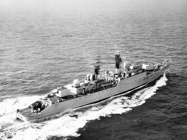 HMS Leopard F14 Leopard Class Frigate 1961