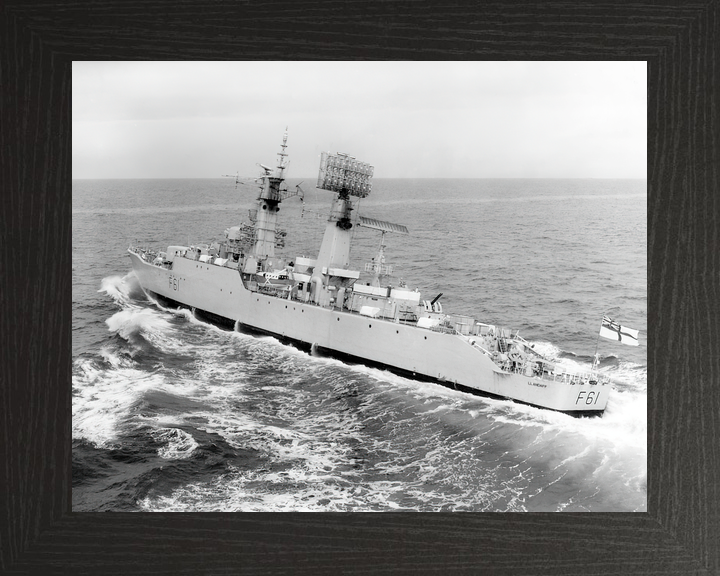 HMS Llandaff F61 Salisbury Class Frigate Underway Port Side View Photo Print - Posters, Prints, & Visual Artwork - by Hampshire Prints (image 3 of 9)