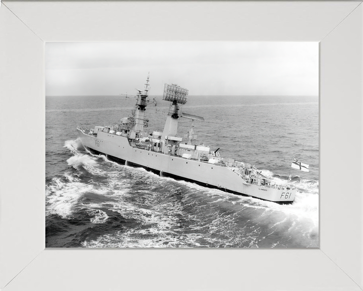 HMS Llandaff F61 Salisbury Class Frigate Underway Port Side View Photo Print - Posters, Prints, & Visual Artwork - by Hampshire Prints (image 5 of 9)