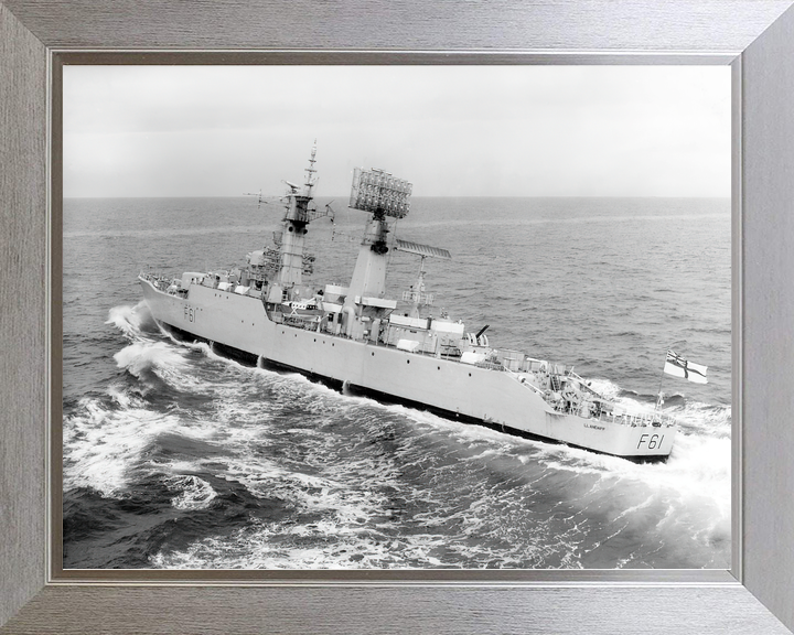 HMS Llandaff F61 Salisbury Class Frigate Underway Port Side View Photo Print - Posters, Prints, & Visual Artwork - by Hampshire Prints (image 7 of 9)