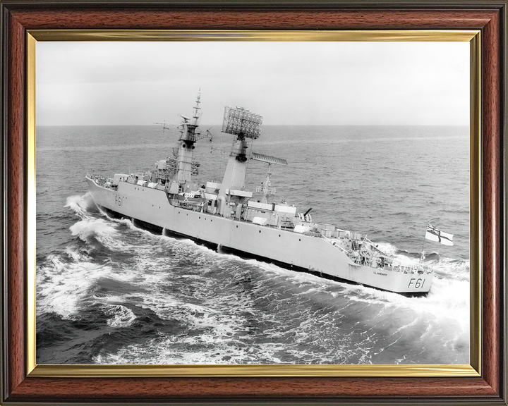 HMS Llandaff F61 Salisbury Class Frigate Underway Port Side View Photo Print - Posters, Prints, & Visual Artwork - by Hampshire Prints (image 9 of 9)