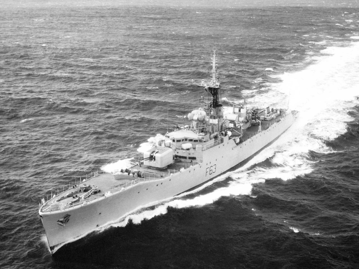 HMS Scarborough F63 Whitby Class Frigate September 1961 At Sea Photo Print - Posters, Prints, & Visual Artwork - by Hampshire Prints (image 1 of 9)