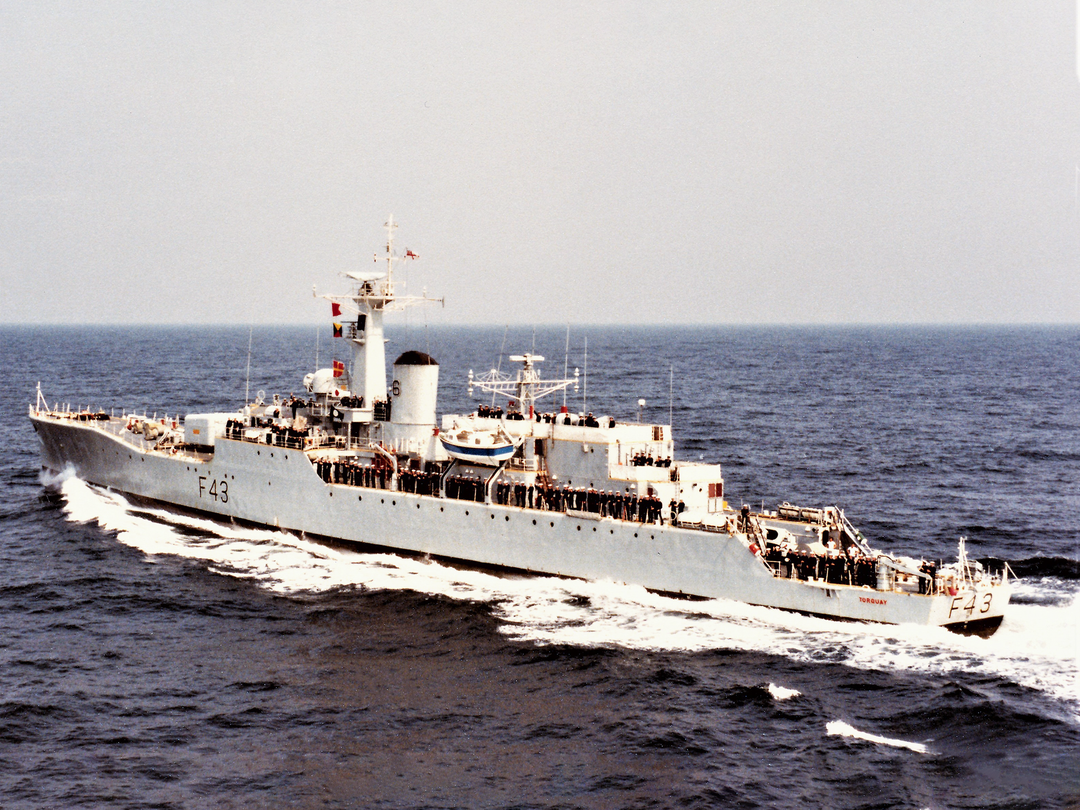 HMS Torquay F43 Whitby Class Frigate July 1982 Photo Print - Posters, Prints, & Visual Artwork - by Hampshire Prints (image 1 of 9)