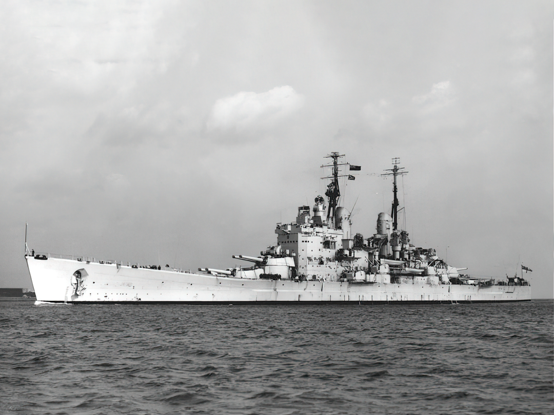 HMS Vanguard 23 Fast Battleship 1946 Photo Print - Posters, Prints, & Visual Artwork - by Hampshire Prints (image 1 of 9)
