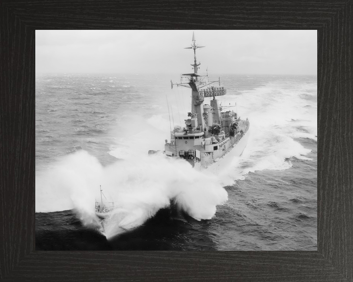 HMS Leander F109 Leander Class Frigate In Rough Sea Photo Print - Posters, Prints, & Visual Artwork - by Hampshire Prints (image 3 of 9)