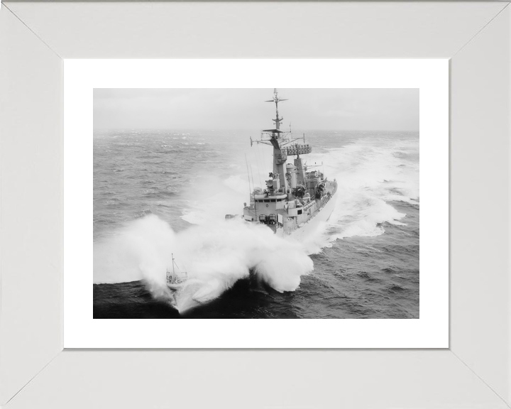 HMS Leander F109 Leander Class Frigate In Rough Sea Photo Print - Posters, Prints, & Visual Artwork - by Hampshire Prints (image 4 of 9)