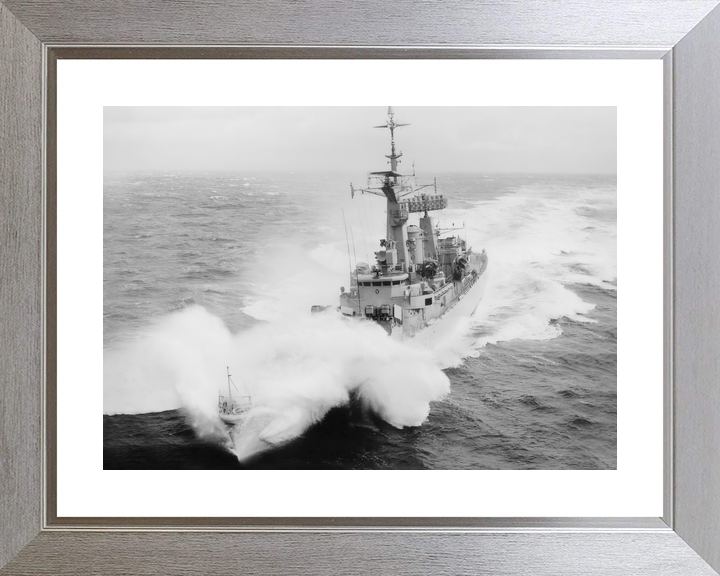 HMS Leander F109 Leander Class Frigate In Rough Sea Photo Print - Posters, Prints, & Visual Artwork - by Hampshire Prints (image 6 of 9)