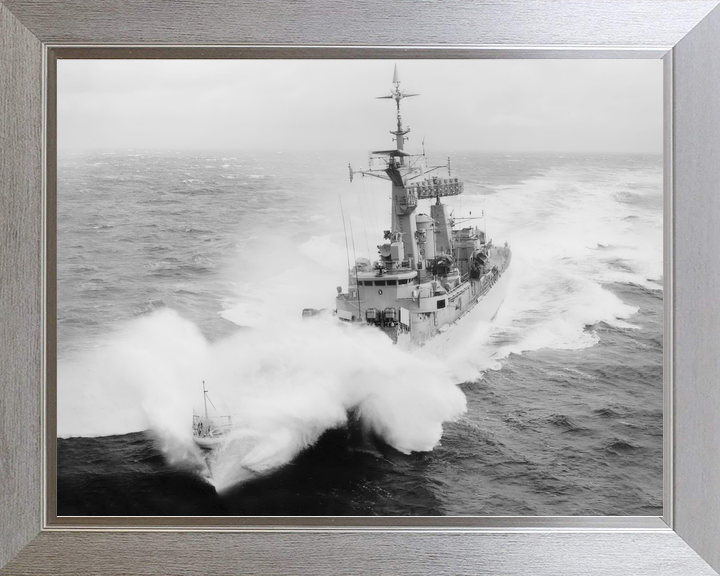 HMS Leander F109 Leander Class Frigate In Rough Sea Photo Print - Posters, Prints, & Visual Artwork - by Hampshire Prints (image 7 of 9)