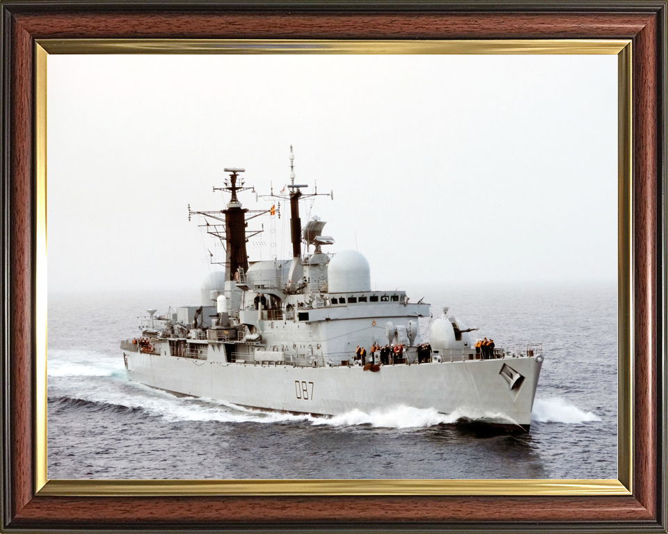 HMS Newcastle D87 Type 42 Destroyer July 1988 Starboard Bow View Photo Print - Posters, Prints, & Visual Artwork - by Hampshire Prints (image 9 of 9)