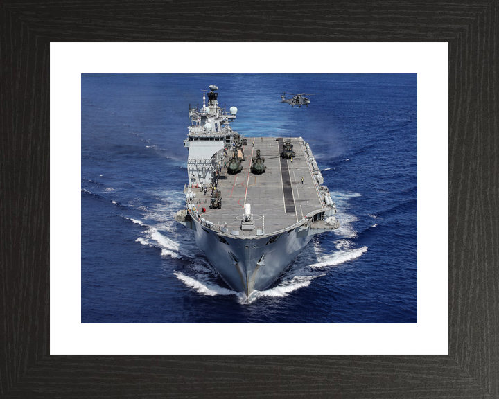 HMS Ocean L12 Landing Platform Helicopter September 2017 High Bow View Photo Print - Posters, Prints, & Visual Artwork - by Hampshire Prints (image 2 of 9)