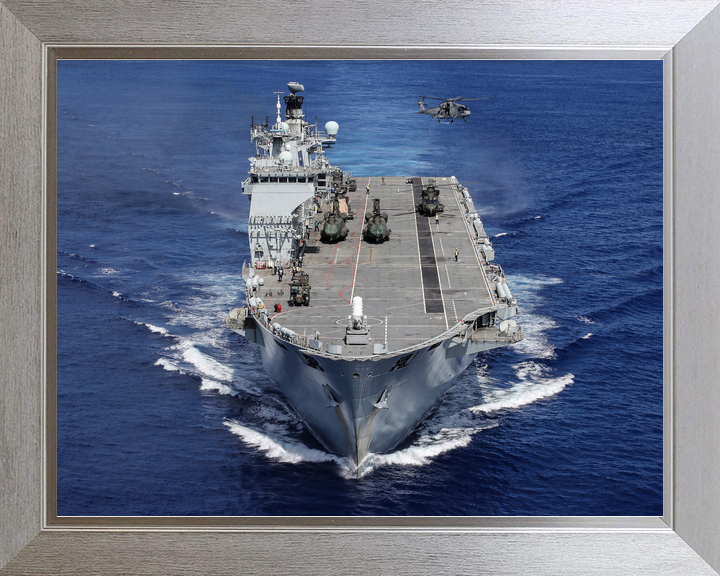 HMS Ocean L12 Landing Platform Helicopter September 2017 High Bow View Photo Print - Posters, Prints, & Visual Artwork - by Hampshire Prints (image 7 of 9)