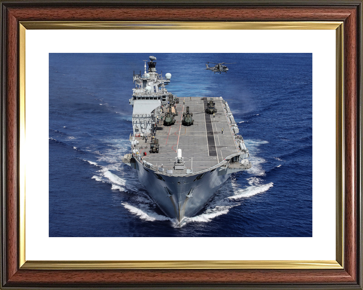HMS Ocean L12 Landing Platform Helicopter September 2017 High Bow View Photo Print - Posters, Prints, & Visual Artwork - by Hampshire Prints (image 8 of 9)