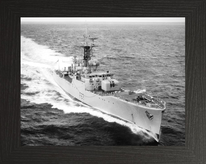 HMS Scarborough F63 Whitby Class Frigate September 1961 Starboard Bow View Photo Print - Posters, Prints, & Visual Artwork - by Hampshire Prints (image 3 of 9)
