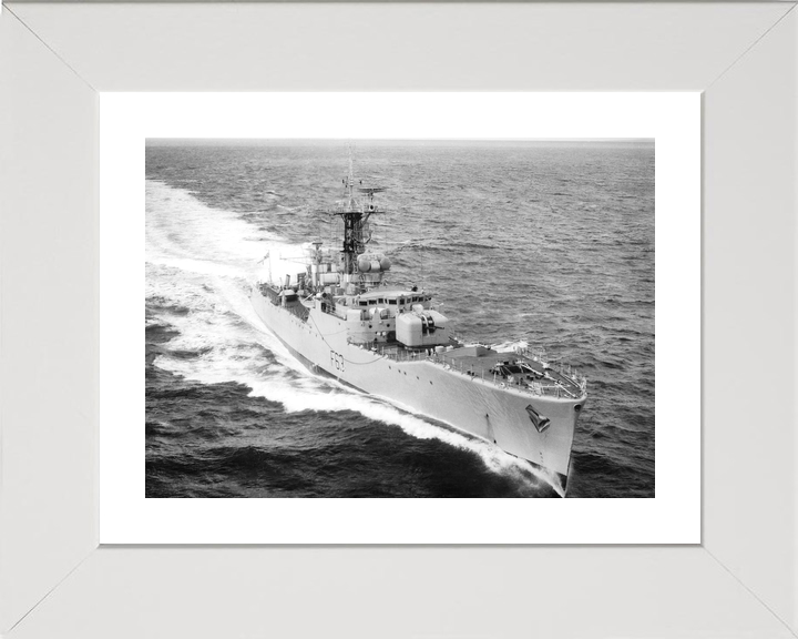 HMS Scarborough F63 Whitby Class Frigate September 1961 Starboard Bow View Photo Print - Posters, Prints, & Visual Artwork - by Hampshire Prints (image 4 of 9)