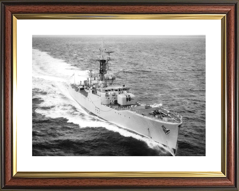 HMS Scarborough F63 Whitby Class Frigate September 1961 Starboard Bow View Photo Print - Posters, Prints, & Visual Artwork - by Hampshire Prints (image 8 of 9)