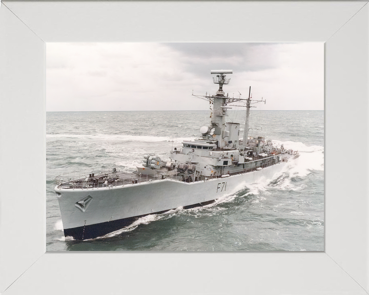 HMS Scylla F71 High Port Bow View Leander Class Frigate Photo Print - Posters, Prints, & Visual Artwork - by Hampshire Prints (image 5 of 9)