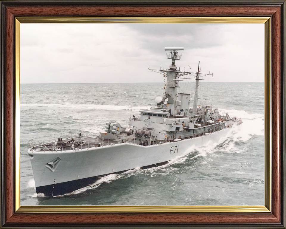 HMS Scylla F71 High Port Bow View Leander Class Frigate Photo Print - Posters, Prints, & Visual Artwork - by Hampshire Prints (image 9 of 9)