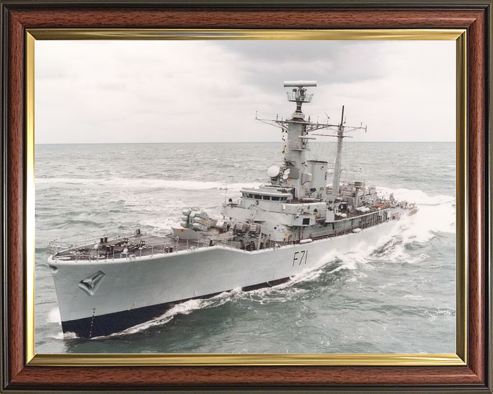 HMS Scylla F71 High Port Bow View Leander Class Frigate Photo Print - Posters, Prints, & Visual Artwork - by Hampshire Prints (image 9 of 9)