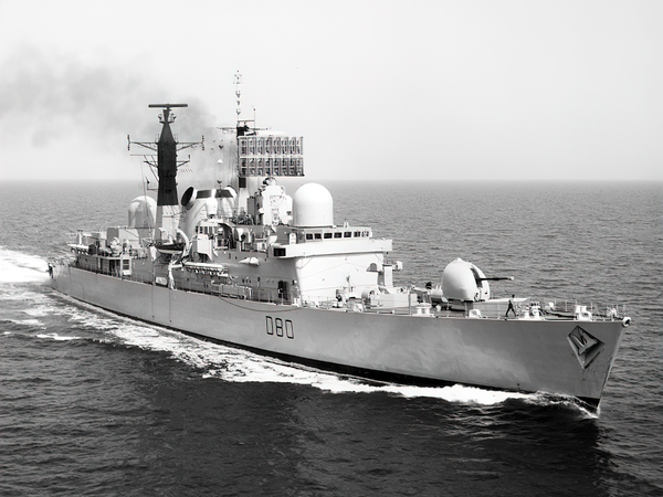 HMS Sheffield D80 Type 42 Destroyer 1975