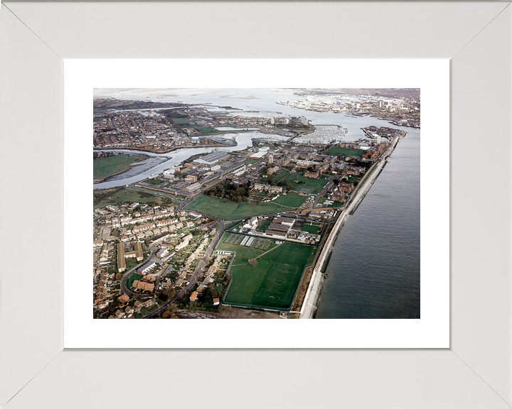 Royal Hospital Haslar Gosport Hampshire 2002 Aerial Photo Print - Posters, Prints, & Visual Artwork - by Hampshire Prints (image 4 of 9)
