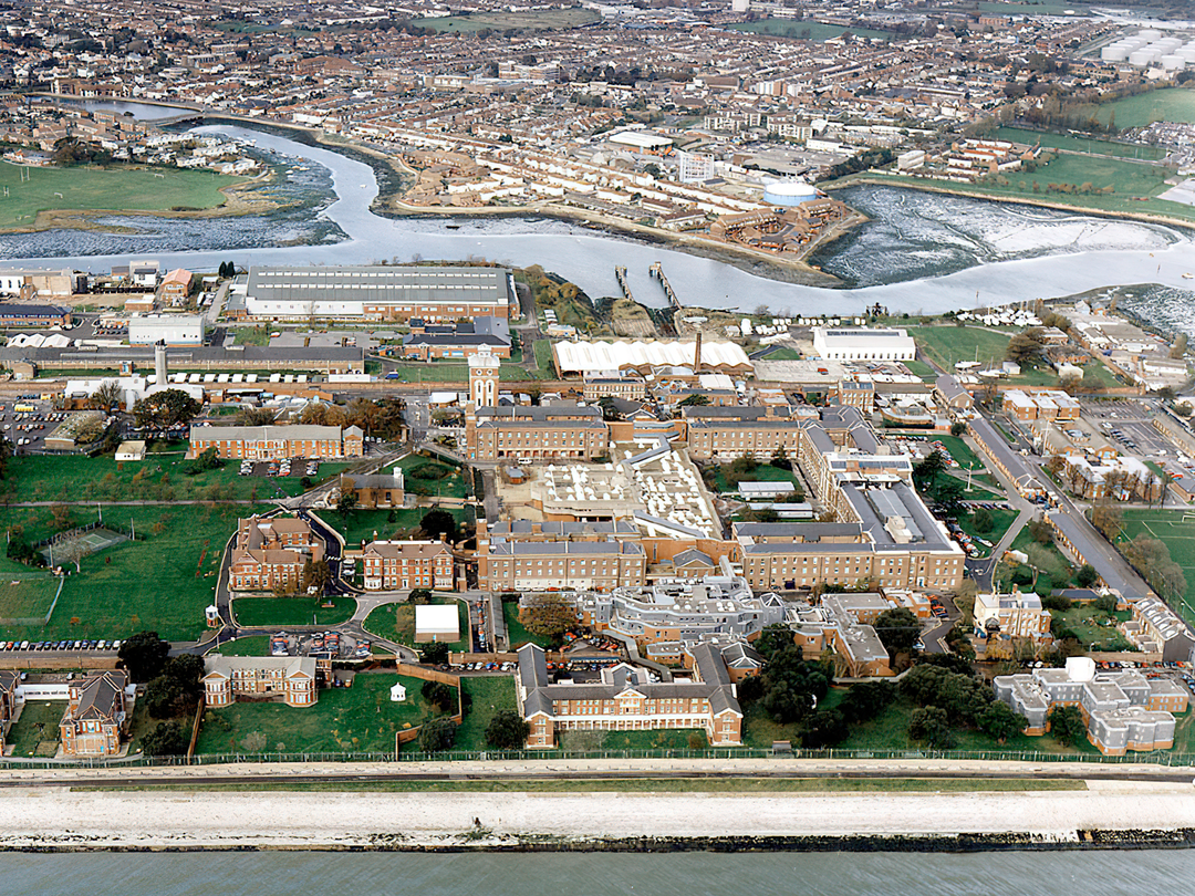 Royal Hospital Haslar Gosport From the Air 2002 Photo Print - Posters, Prints, & Visual Artwork - by Hampshire Prints (image 1 of 9)