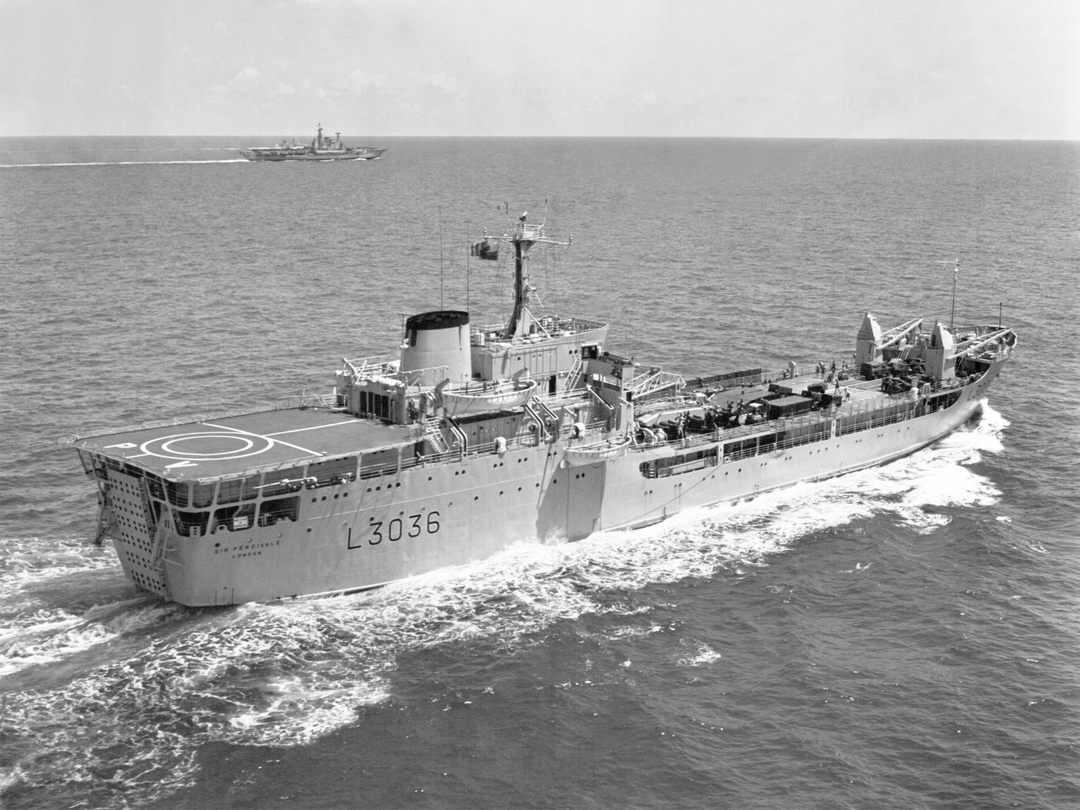 RFA Sir Percivale L3036 Round Table Class Ship 1975 Photo Print - Posters, Prints, & Visual Artwork - by Hampshire Prints (image 1 of 9)