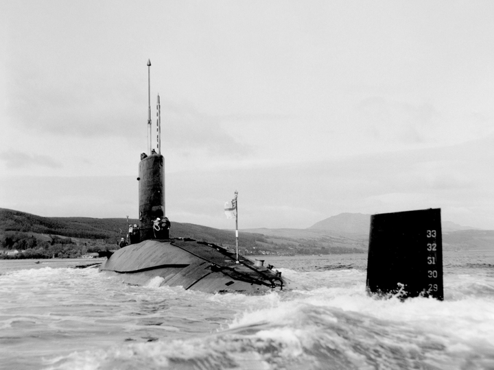 HMS Courageous S50 Churchill Class Submarine Devonport