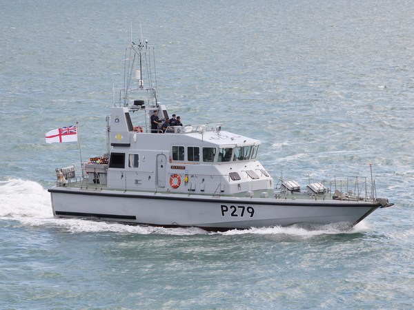 HMS Blazer P279 Archer Class P2000 Patrol Vessel Underway