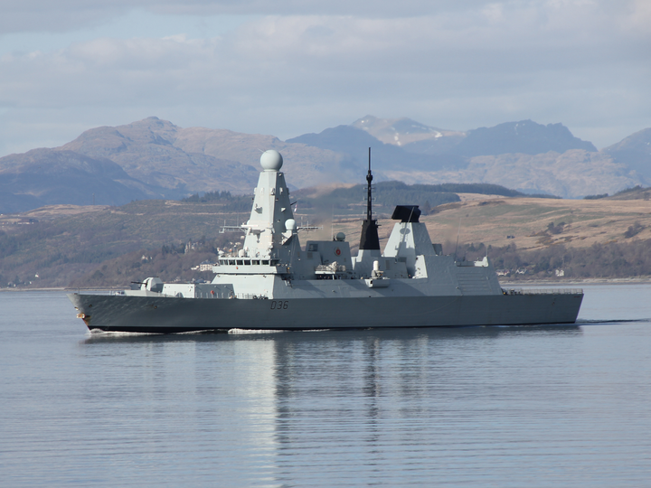 HMS Defender (D36) Royal Navy Type 45 Destroyer Port Side Reflections Photo Print Wall Art Decor Posters, Prints, & Visual Artwork Hampshire Prints 6 x 4 No Frame No