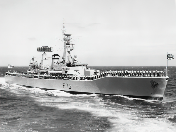 HMS Charybdis F75 Leander Class Frigate Cheer Ship