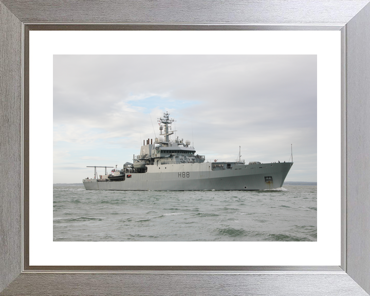 HMS Enterprise (H88) Royal Navy Hydrographic Survey Vessel Low Starboard View Photo Print Wall Art Decor - Posters, Prints, & Visual Artwork - by Hampshire Prints (image 6 of 9)