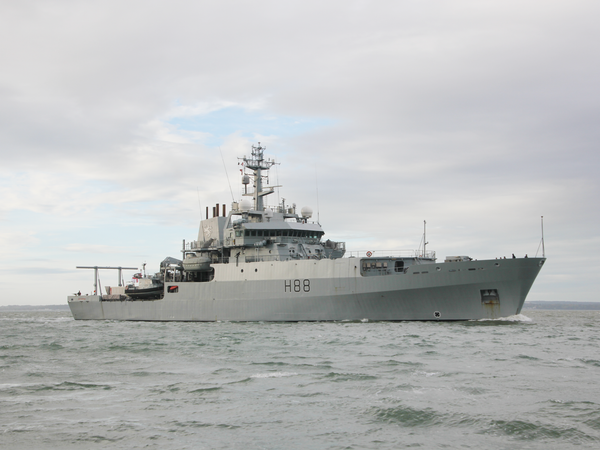 HMS Enterprise H88 Echo Class Survey Vessel 2011