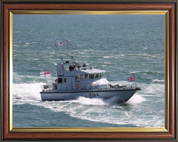 HMS Explorer (P164) Royal Navy Archer Class P2000 Patrol Vessel At Sea Photo Print Wall Art Decor - Posters, Prints, & Visual Artwork - by Hampshire Prints (image 9 of 9)