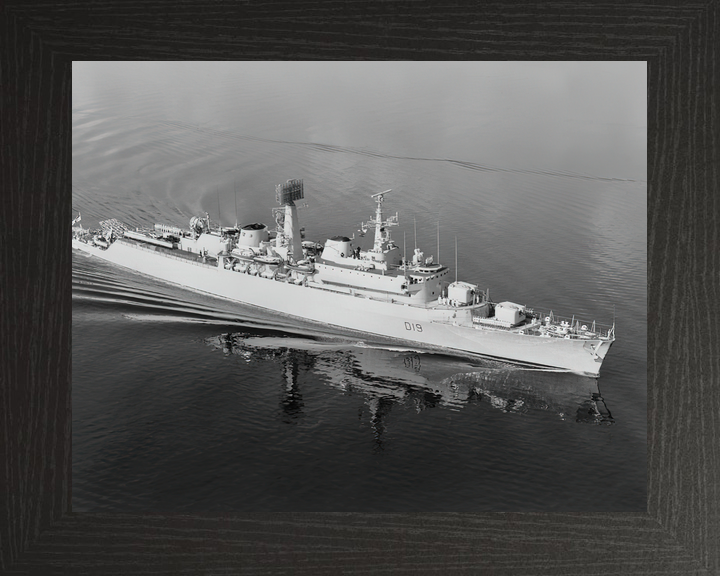 HMS Glamorgan (D19) Royal Navy County Class Destroyer Starboard Reflections Photo Print Wall Art Decor - Posters, Prints, & Visual Artwork - by Hampshire Prints (image 3 of 9)