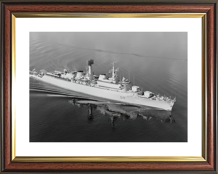 HMS Glamorgan (D19) Royal Navy County Class Destroyer Starboard Reflections Photo Print Wall Art Decor - Posters, Prints, & Visual Artwork - by Hampshire Prints (image 8 of 9)