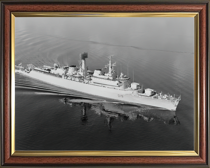 HMS Glamorgan (D19) Royal Navy County Class Destroyer Starboard Reflections Photo Print Wall Art Decor - Posters, Prints, & Visual Artwork - by Hampshire Prints (image 9 of 9)