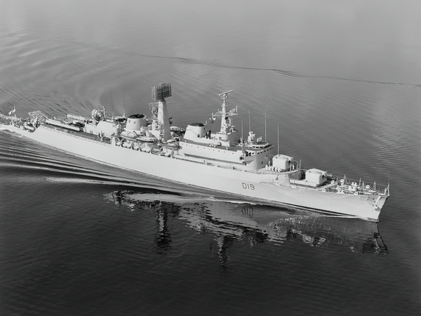 HMS Glamorgan D19 County Class Destroyer Starboard Reflections