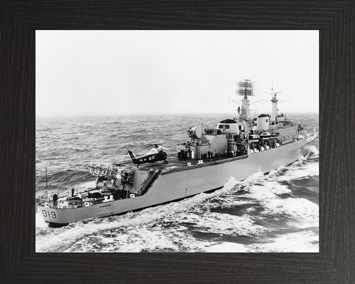 HMS Glamorgan (D19) Royal Navy County Class Destroyer At Sea Photo Print Wall Art Decor - Posters, Prints, & Visual Artwork - by Hampshire Prints (image 3 of 9)