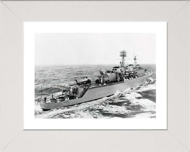 HMS Glamorgan (D19) Royal Navy County Class Destroyer At Sea Photo Print Wall Art Decor - Posters, Prints, & Visual Artwork - by Hampshire Prints (image 4 of 9)