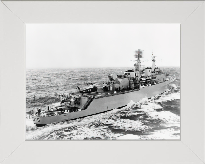 HMS Glamorgan (D19) Royal Navy County Class Destroyer At Sea Photo Print Wall Art Decor - Posters, Prints, & Visual Artwork - by Hampshire Prints (image 5 of 9)