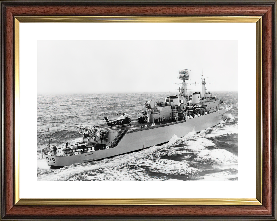 HMS Glamorgan (D19) Royal Navy County Class Destroyer At Sea Photo Print Wall Art Decor - Posters, Prints, & Visual Artwork - by Hampshire Prints (image 8 of 9)