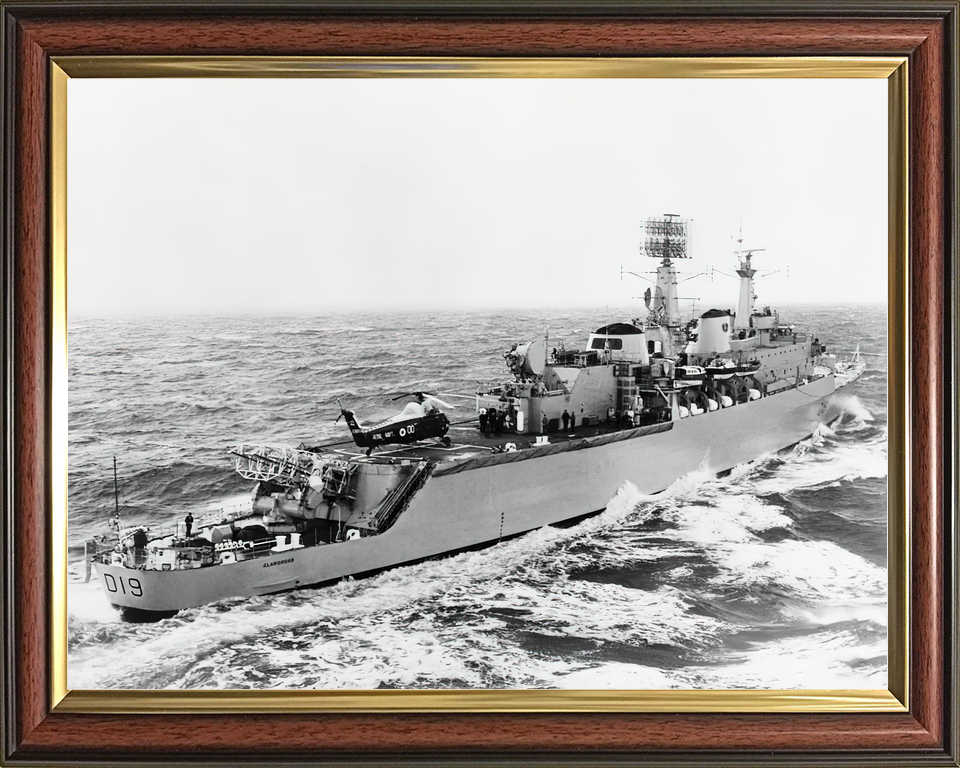 HMS Glamorgan (D19) Royal Navy County Class Destroyer At Sea Photo Print Wall Art Decor - Posters, Prints, & Visual Artwork - by Hampshire Prints (image 9 of 9)