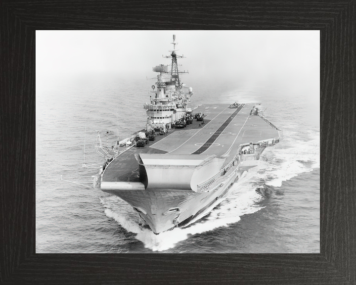 HMS Hermes (R12) Royal Navy Centaur Class Aircraft Carrier High Port Bow View Photo Print Wall Art Decor - Posters, Prints, & Visual Artwork - by Hampshire Prints (image 3 of 9)