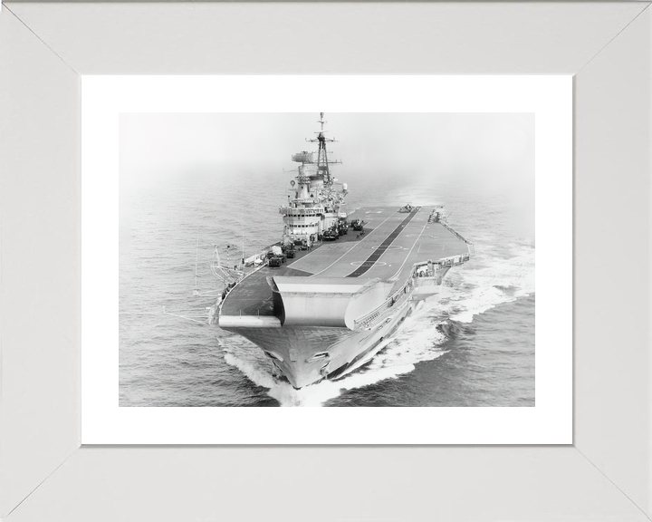 HMS Hermes (R12) Royal Navy Centaur Class Aircraft Carrier High Port Bow View Photo Print Wall Art Decor - Posters, Prints, & Visual Artwork - by Hampshire Prints (image 4 of 9)