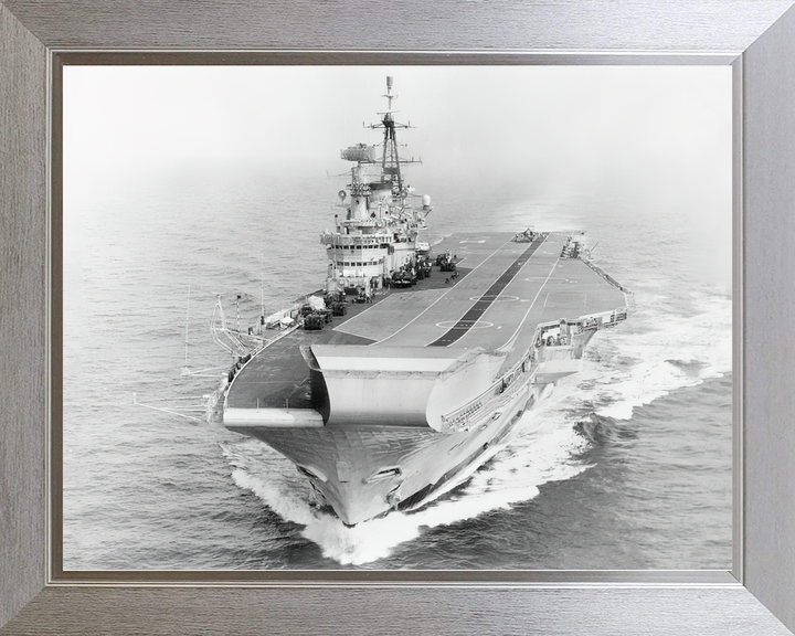 HMS Hermes (R12) Royal Navy Centaur Class Aircraft Carrier High Port Bow View Photo Print Wall Art Decor - Posters, Prints, & Visual Artwork - by Hampshire Prints (image 7 of 9)