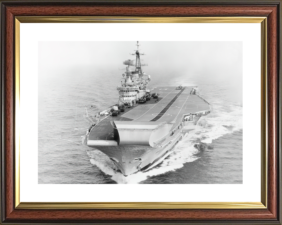 HMS Hermes (R12) Royal Navy Centaur Class Aircraft Carrier High Port Bow View Photo Print Wall Art Decor - Posters, Prints, & Visual Artwork - by Hampshire Prints (image 8 of 9)