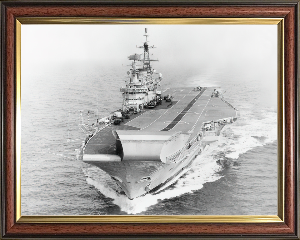 HMS Hermes (R12) Royal Navy Centaur Class Aircraft Carrier High Port Bow View Photo Print Wall Art Decor - Posters, Prints, & Visual Artwork - by Hampshire Prints (image 9 of 9)