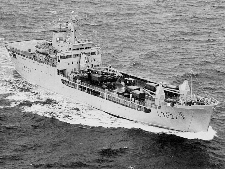 RFA Sir Geraint L3027 Round Table Class Ship 1986 Photo Print - Posters, Prints, & Visual Artwork - by Hampshire Prints (image 1 of 9)