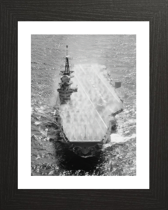 HMS Hermes (R12) Royal Navy Centaur Class Aircraft Carrier Pre Wetting Photo Print Wall Art Decor - Posters, Prints, & Visual Artwork - by Hampshire Prints (image 2 of 9)